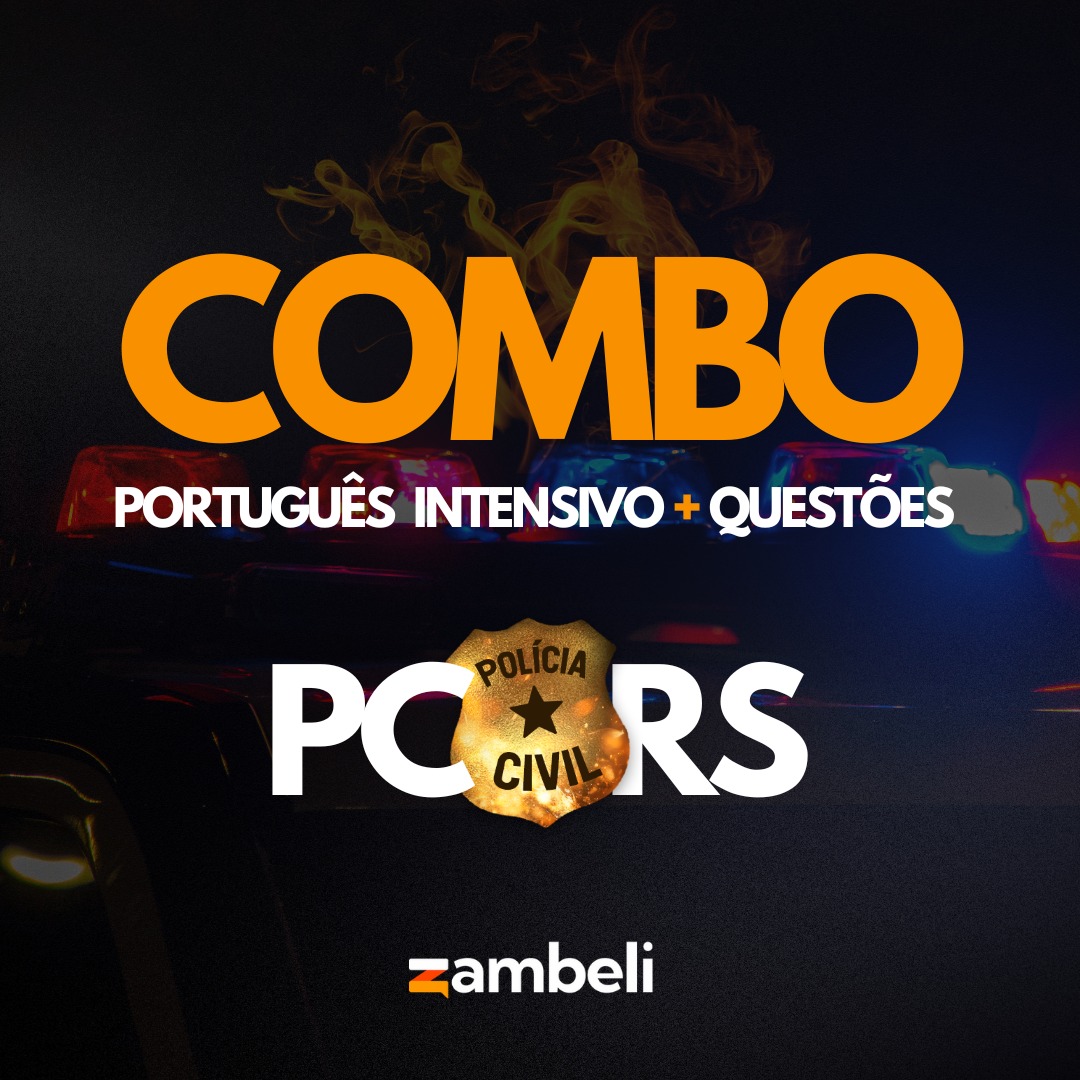 Logo Combo PCRS Português intensivo + Questões Fundatec