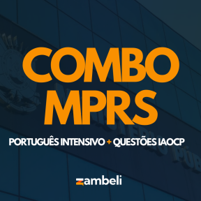 Logo Combo MPRS - Português intensivo + Questões IAOCP 