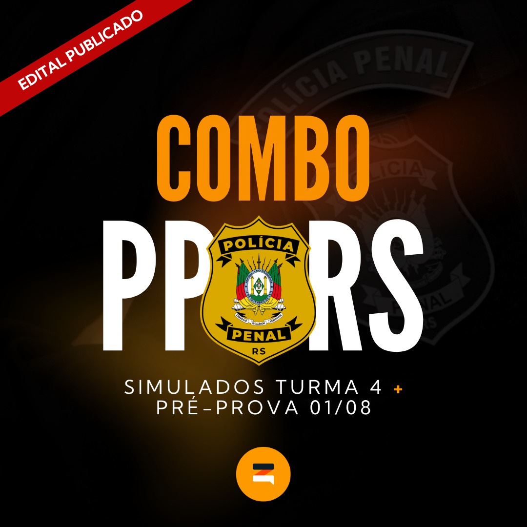 Combo Polícia Penal RS - Simulados Turma 4 + Pré-Prova